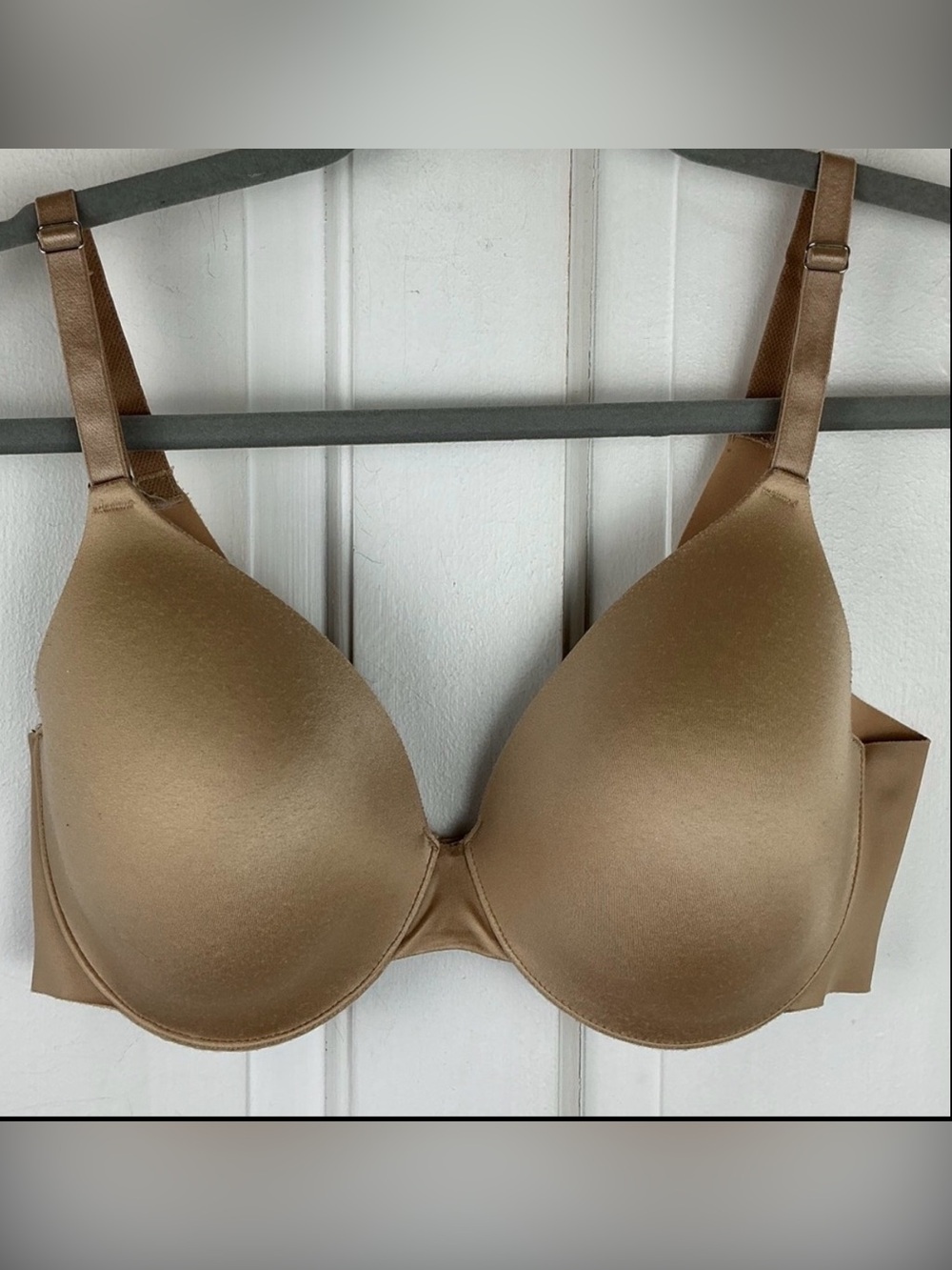 Soma Vanishing Back Full Coverage Bra 34D Beige Underwire